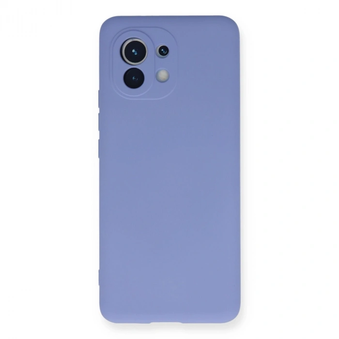 Xiaomi Mi 11 Kılıf Nano İçi Kadife Silikon - Lila