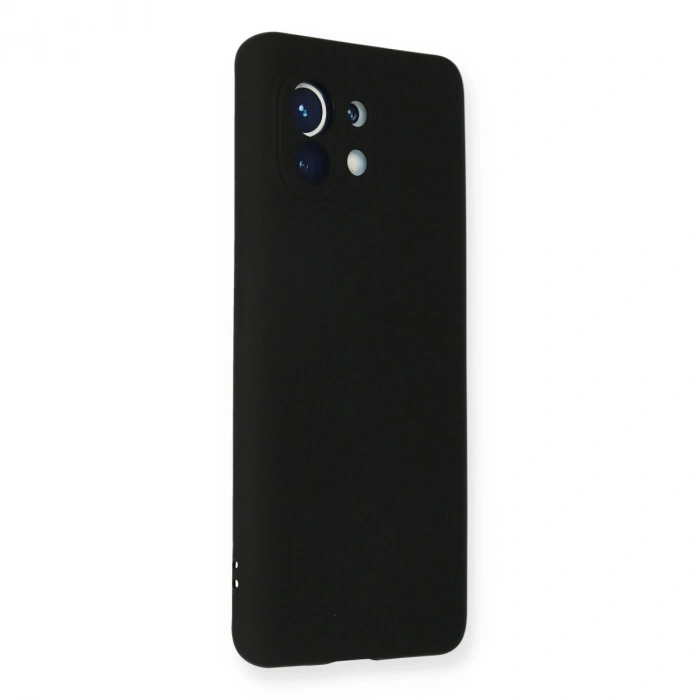 Xiaomi Mi 11 Kılıf Nano İçi Kadife Silikon - Siyah