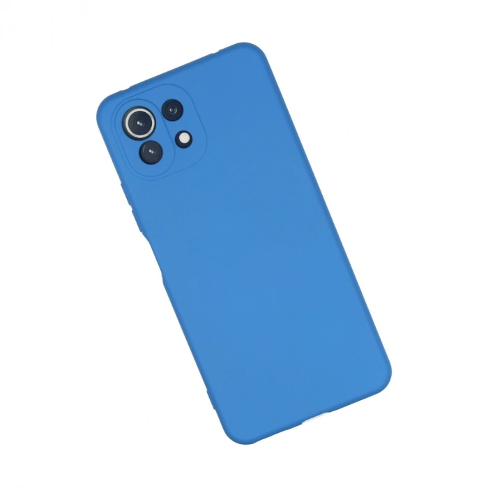 Xiaomi Mi 11 Lite Kılıf Nano İçi Kadife Silikon - Mavi