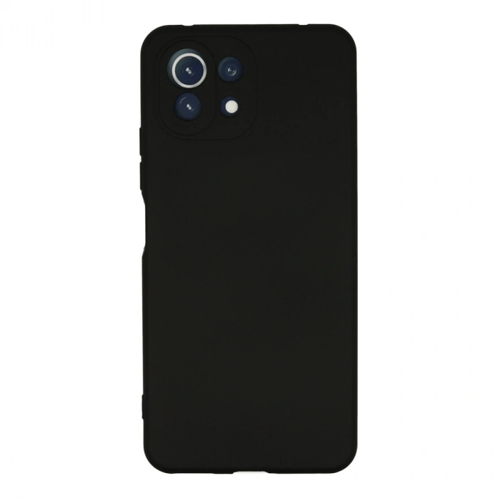 Xiaomi Mi 11 Lite Kılıf Nano İçi Kadife Silikon - Siyah