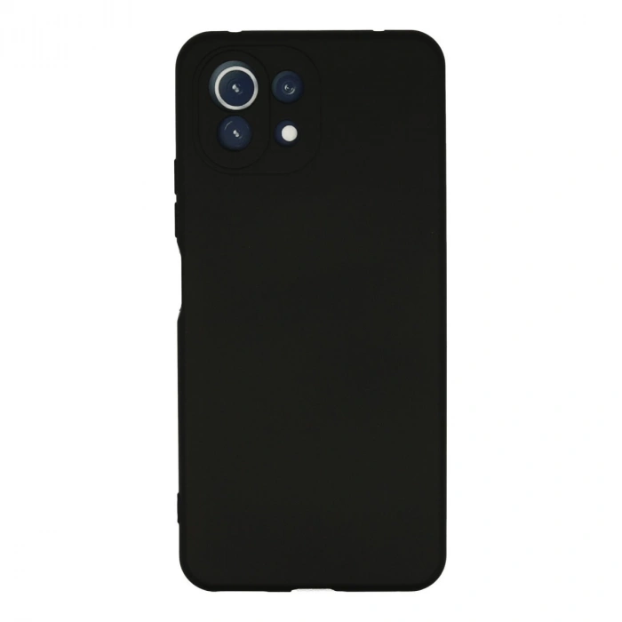 Xiaomi Mi 11 Lite Kılıf Nano İçi Kadife Silikon - Siyah