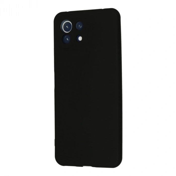 Xiaomi Mi 11 Lite Kılıf Nano İçi Kadife Silikon - Siyah