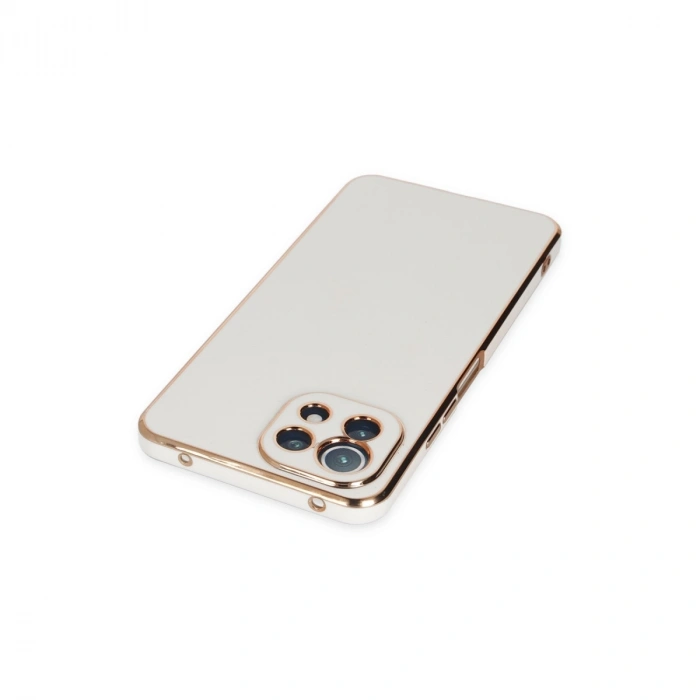 Xiaomi Mi 11 Lite Kılıf Volet Silikon - Beyaz