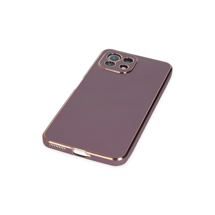 Xiaomi Mi 11 Lite Kılıf Volet Silikon - Mor