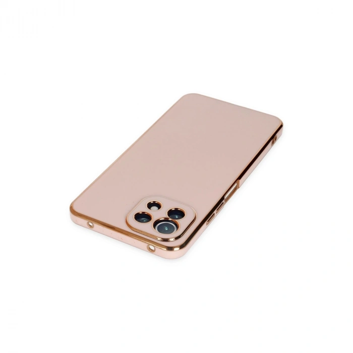 Xiaomi Mi 11 Lite Kılıf Volet Silikon - Pembe