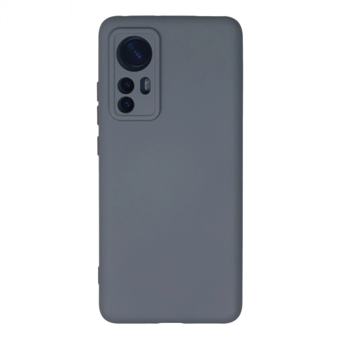 Xiaomi Mi 12 Kılıf Nano İçi Kadife Silikon - Gri
