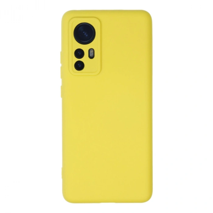 Xiaomi Mi 12 Kılıf Nano İçi Kadife Silikon - Sarı