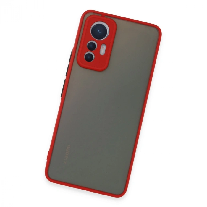 Xiaomi Mi 12 Lite Kılıf Montreal Silikon Kapak - Kırmızı