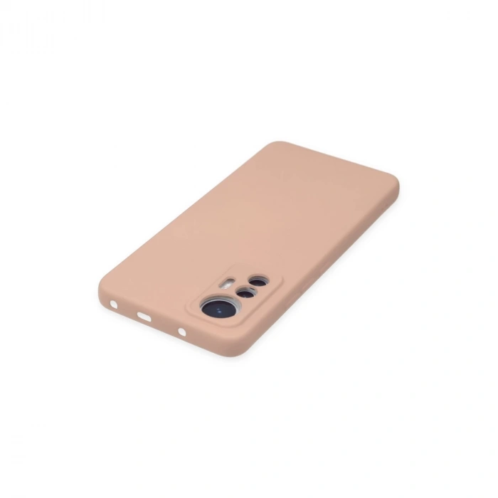 Xiaomi Mi 12 Lite Kılıf Nano İçi Kadife Silikon - Pudra