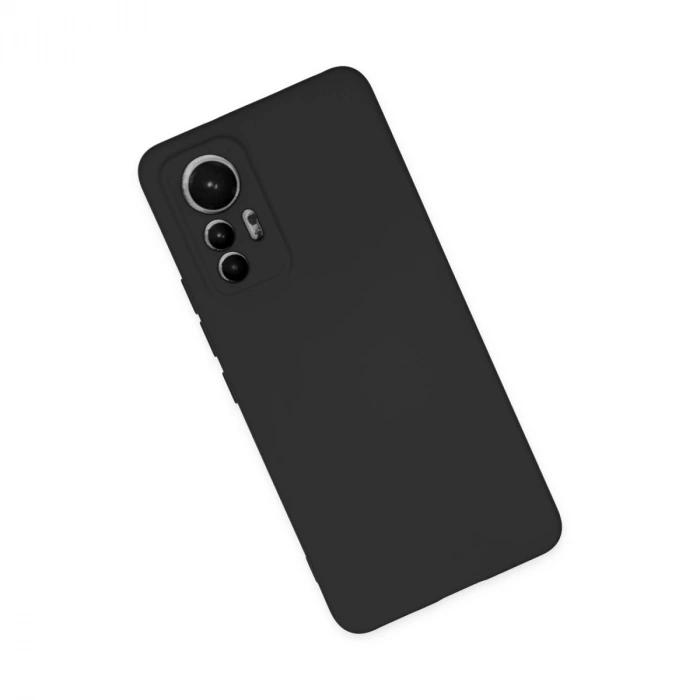 Xiaomi Mi 12 Lite Kılıf Nano İçi Kadife Silikon - Siyah