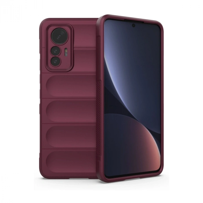 Xiaomi Mi 12 Lite Kılıf Optimum Silikon - Bordo