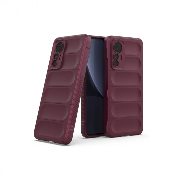Xiaomi Mi 12 Lite Kılıf Optimum Silikon - Bordo
