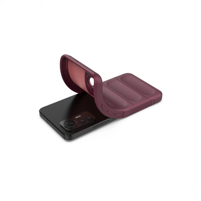 Xiaomi Mi 12 Lite Kılıf Optimum Silikon - Bordo