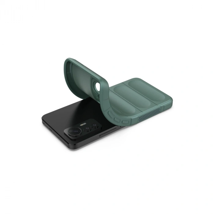 Xiaomi Mi 12 Lite Kılıf Optimum Silikon - Koyu Yeşil