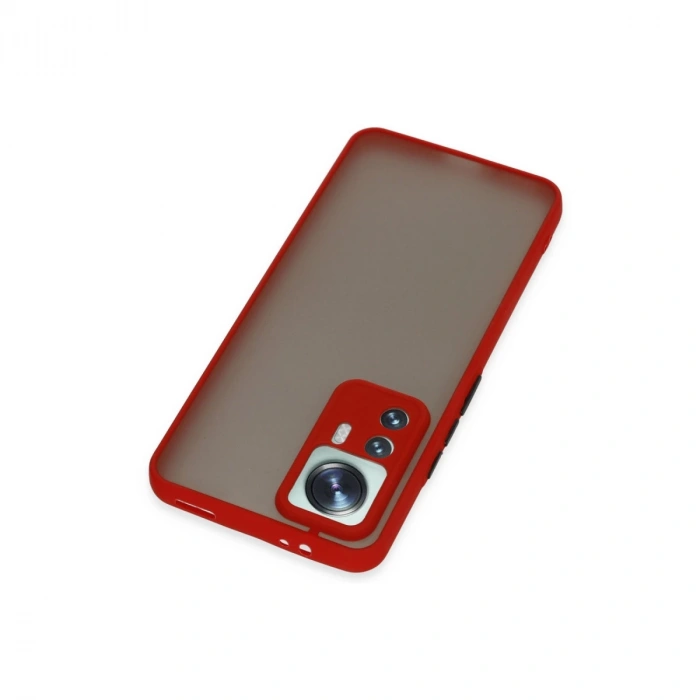Xiaomi Mi 12t Pro Kılıf Montreal Silikon Kapak - Kırmızı
