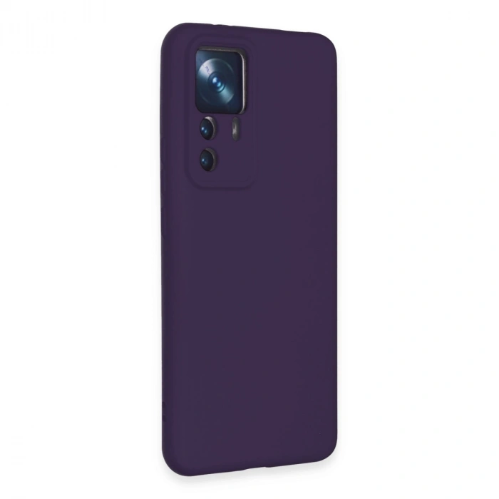 Xiaomi Mi 12t Pro Kılıf Nano İçi Kadife Silikon - Mor