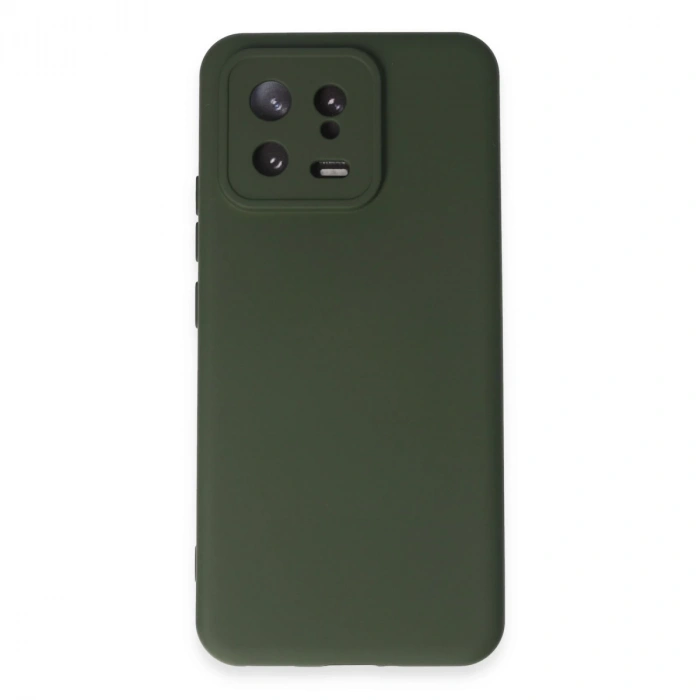 Xiaomi Mi 13 Kılıf Nano İçi Kadife Silikon - Koyu Yeşil