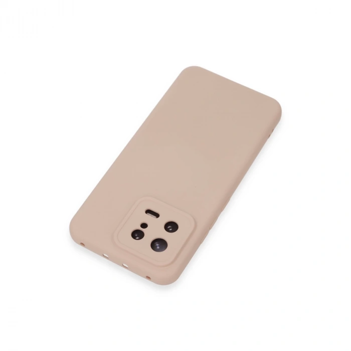 Xiaomi Mi 13 Kılıf Nano İçi Kadife Silikon - Pudra