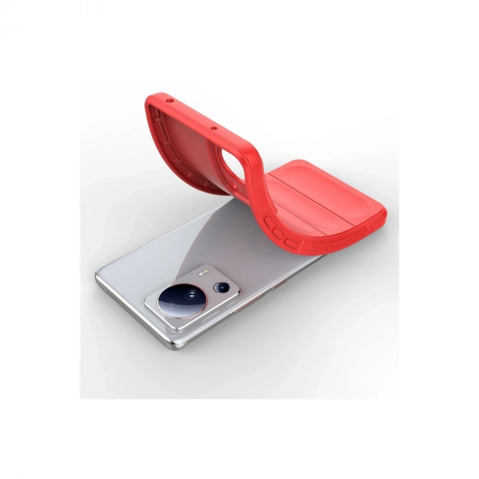 Xiaomi Mi 13 Lite Kılıf Optimum Silikon - Kırmızı