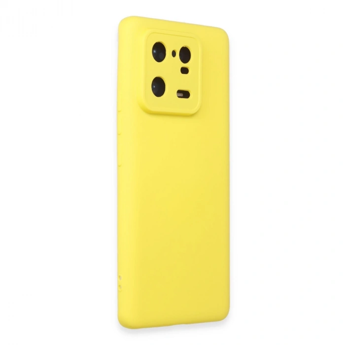 Xiaomi Mi 13 Pro Kılıf Nano İçi Kadife Silikon - Sarı