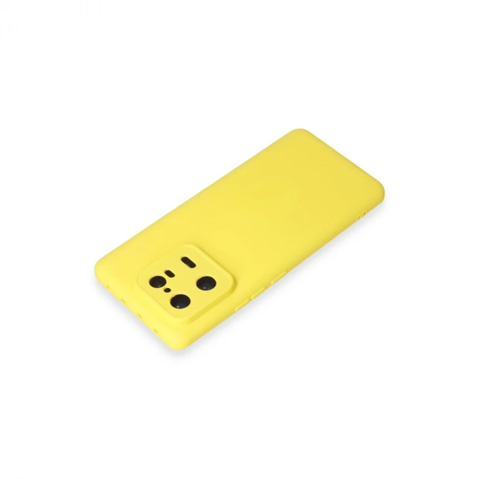 Xiaomi Mi 13 Pro Kılıf Nano İçi Kadife Silikon - Sarı