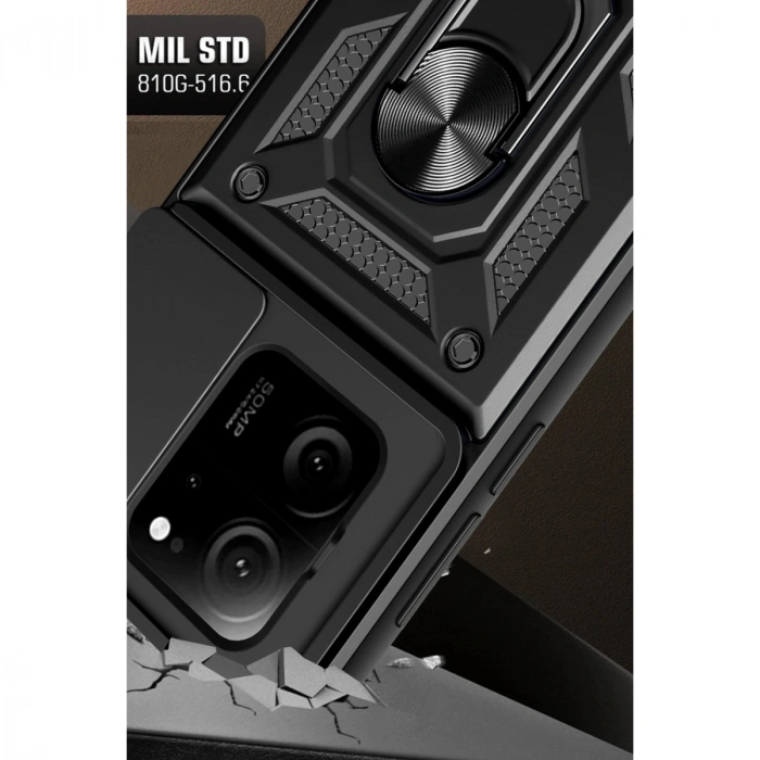 Xiaomi Mi 13t Pro Kılıf Pars Lens Yüzüklü Silikon - Yeşil