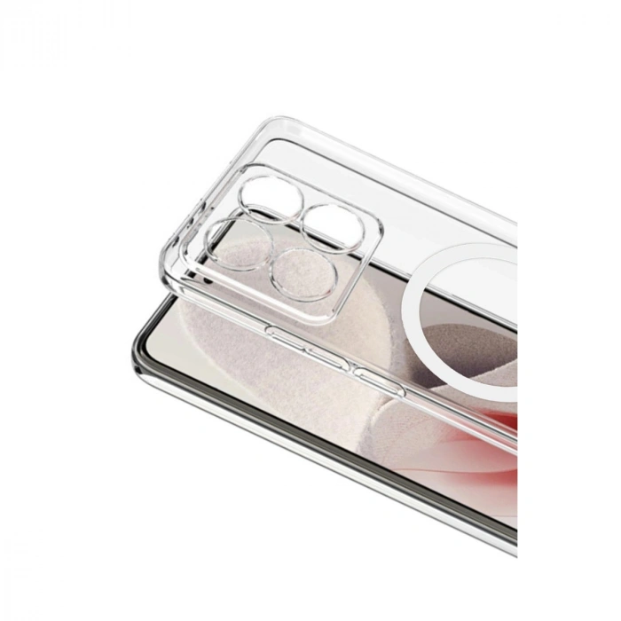 Xiaomi Mi 14t Combo Sert Şeffaf Magsafe Kapak - Şeffaf