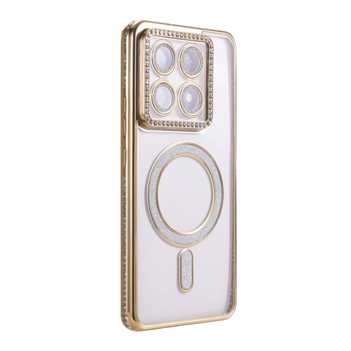Xiaomi Mi 14t Pro Joke Simli Magneticsafe Kılıf - Gold