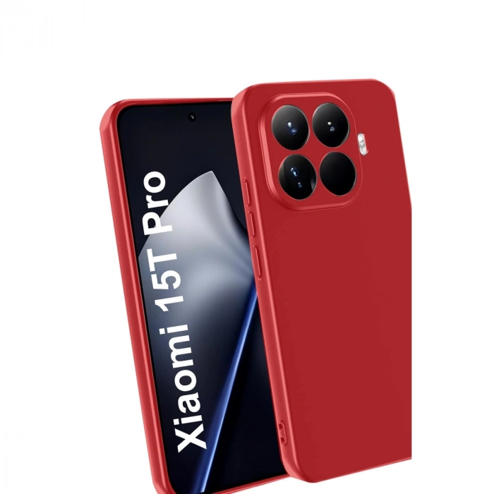 Xiaomi Mi 15t Pro First Silikon - Kırmızı