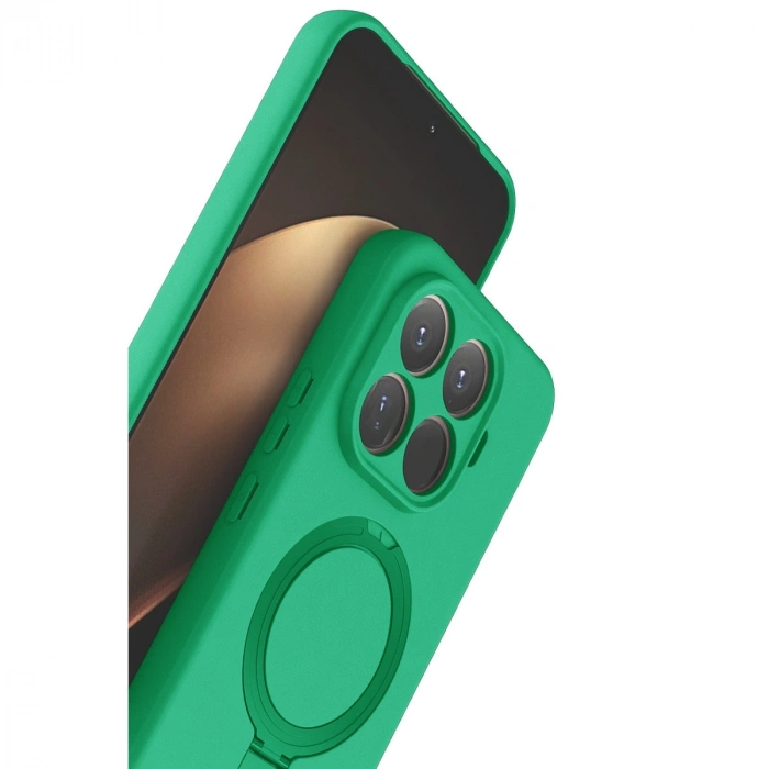 Xiaomi Mi 15t Pro Regal Magsafe Standlı Kapak - Yeşil