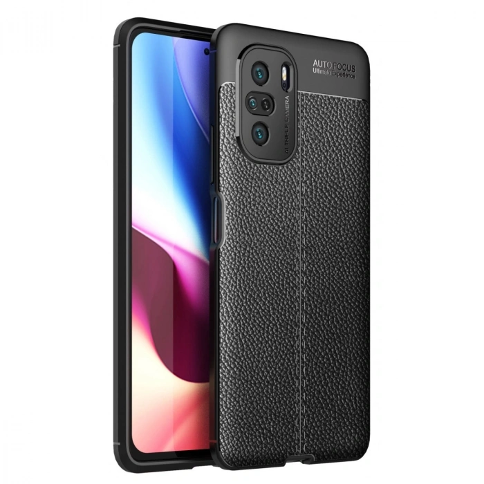 Xiaomi Poco F3 Kılıf Auto Focus Kapak - Siyah