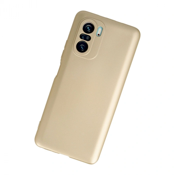 Xiaomi Poco F3 Kılıf First Silikon - Gold