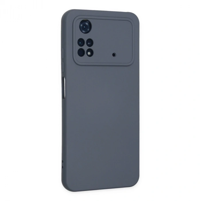 Xiaomi Poco M4 Pro 4g Kılıf Nano İçi Kadife Silikon - Gri