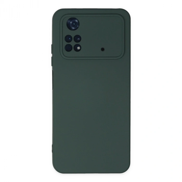 Xiaomi Poco M4 Pro 4g Kılıf Nano İçi Kadife Silikon - Koyu Yeşil