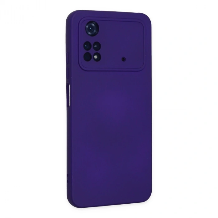 Xiaomi Poco M4 Pro 4g Kılıf Nano İçi Kadife Silikon - Mor