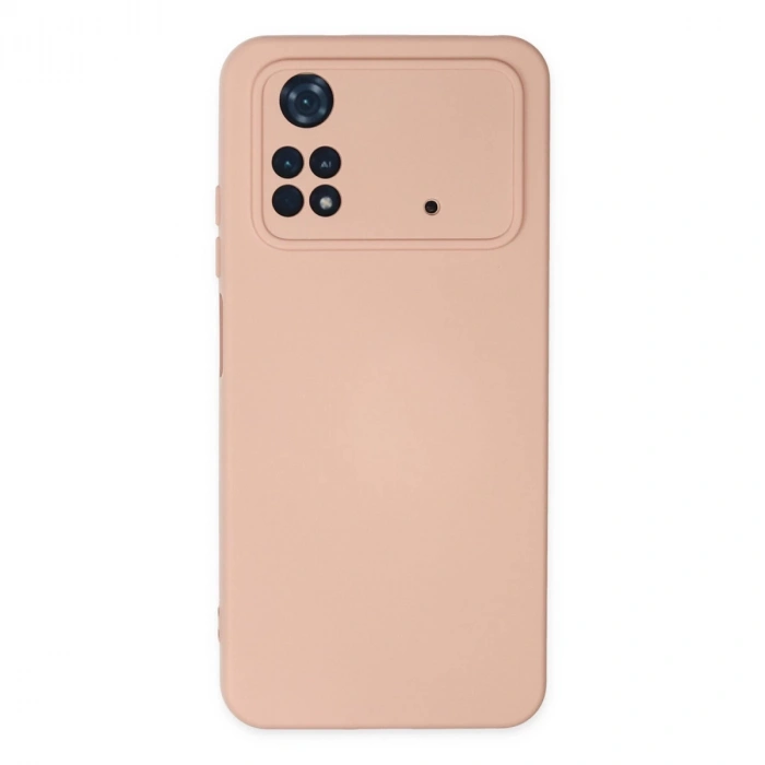 Xiaomi Poco M4 Pro 4g Kılıf Nano İçi Kadife Silikon - Pudra