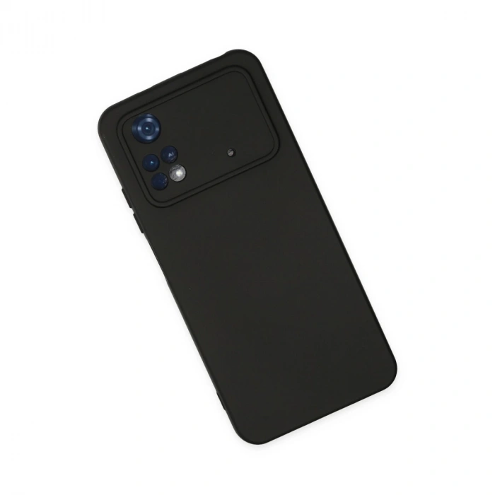 Xiaomi Poco M4 Pro 4g Kılıf Nano İçi Kadife Silikon - Siyah