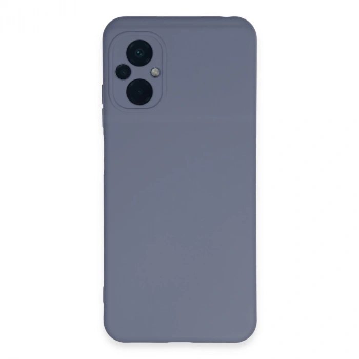 Xiaomi Poco M5 Kılıf Nano İçi Kadife Silikon - Gri