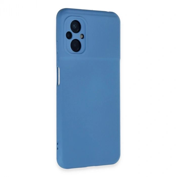 Xiaomi Poco M5 Kılıf Nano İçi Kadife Silikon - Mavi