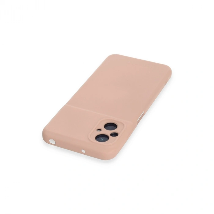 Xiaomi Poco M5 Kılıf Nano İçi Kadife Silikon - Pudra