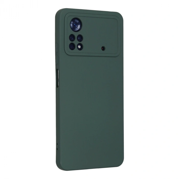 Xiaomi Poco X4 Pro 5g Kılıf Nano İçi Kadife Silikon - Koyu Yeşil