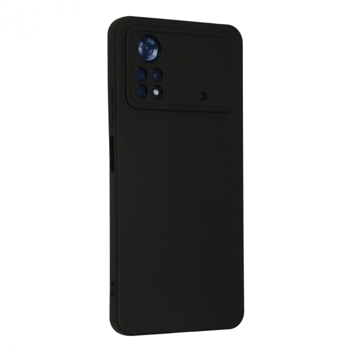 Xiaomi Poco X4 Pro 5g Kılıf Nano İçi Kadife Silikon - Siyah