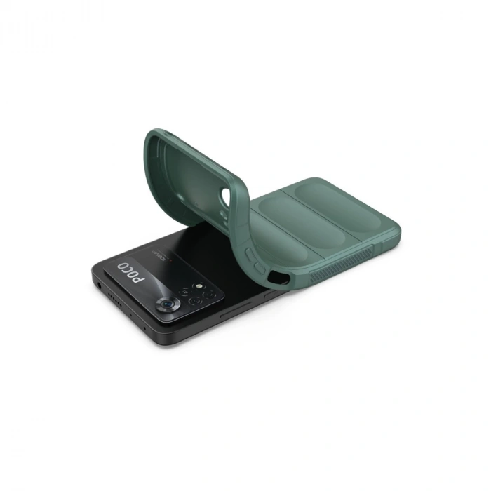 Xiaomi Poco X4 Pro 5g Kılıf Optimum Silikon - Koyu Yeşil