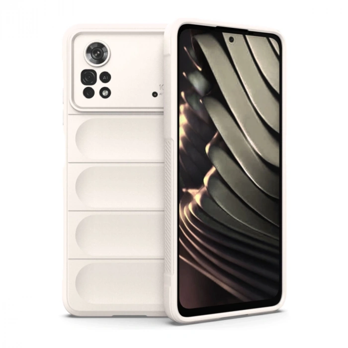 Xiaomi Poco X4 Pro 5g Kılıf Optimum Silikon - Krem