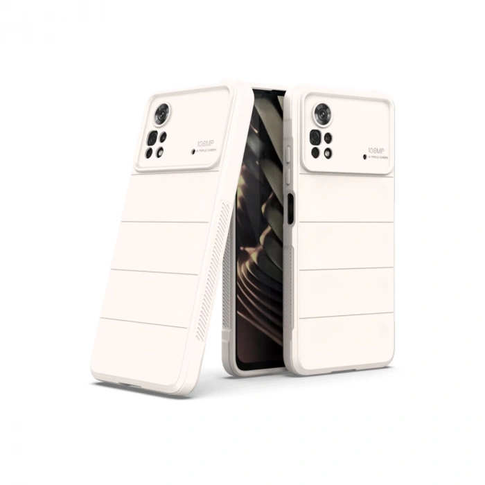 Xiaomi Poco X4 Pro 5g Kılıf Optimum Silikon - Krem
