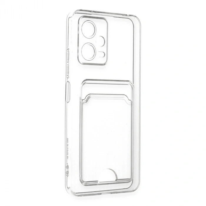 Xiaomi Poco X5 5g Kılıf Kart Şeffaf Silikon - Şeffaf