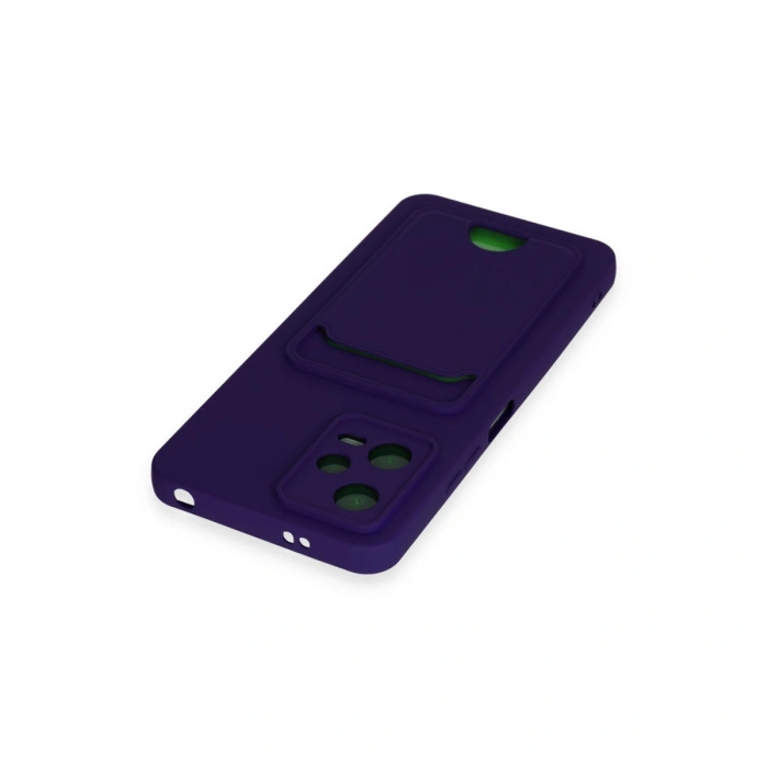 Xiaomi Poco X5 5g Kılıf Kelvin Kartvizitli Silikon - Derin Mor