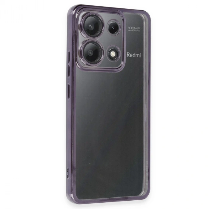 Xiaomi Poco X6 Kılıf Razer Lensli Silikon - Mor