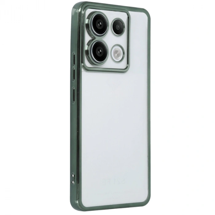 Xiaomi Poco X6 Kılıf Razer Lensli Silikon - Yeşil