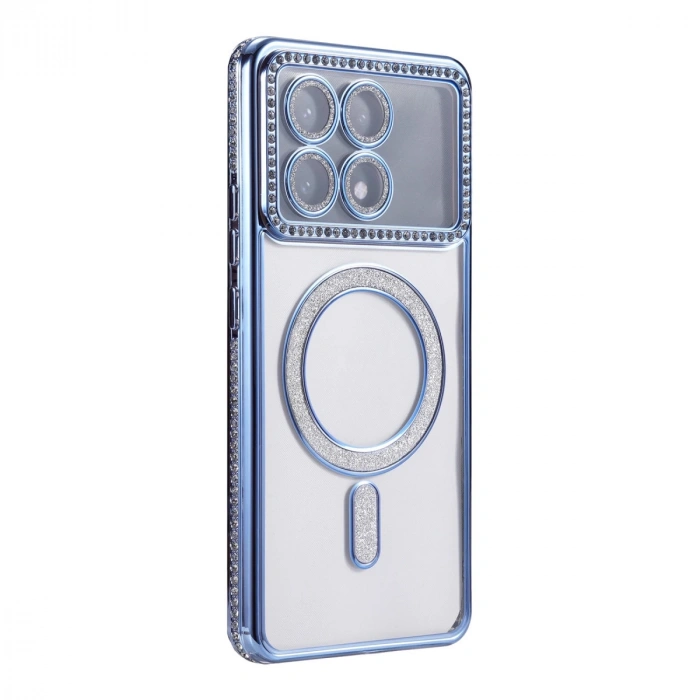 Xiaomi Poco X6 Pro Joke Simli Magneticsafe Kılıf - Mavi